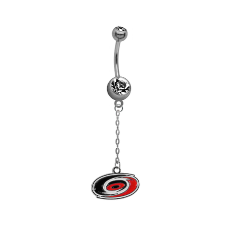 Carolina Hurricanes Chain NHL Hockey Belly Button Navel Ring