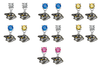 Nashville Predators NHL Swarovski Crystal Stud Rhinestone Earrings