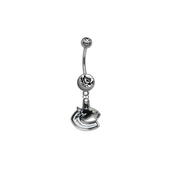 Vancouver Canucks NHL Hockey Belly Button Navel Ring