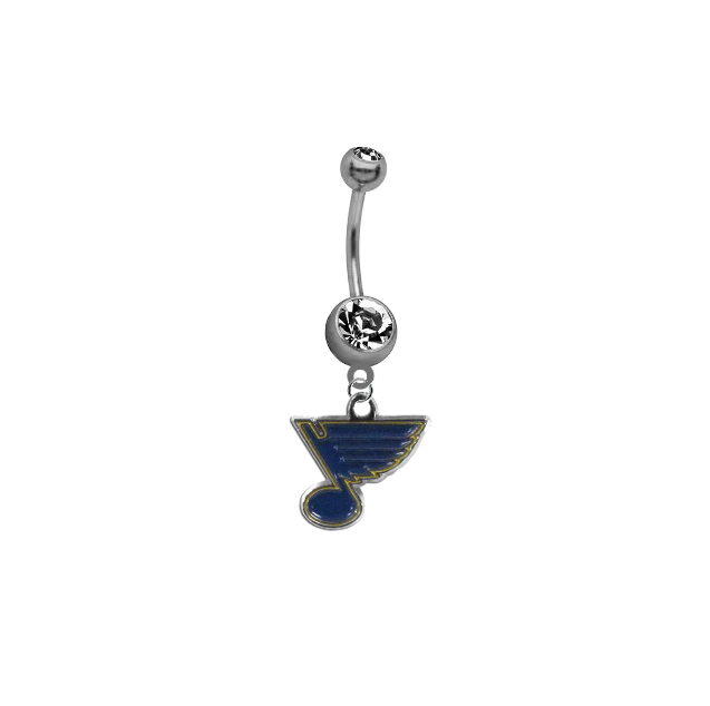 St Louis Blues NHL Hockey Belly Button Navel Ring