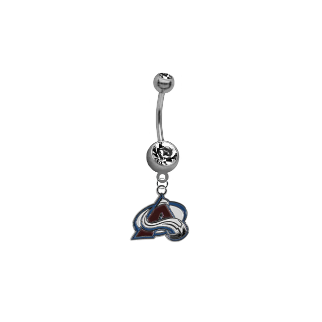 Colorado Avalanche NHL Hockey Belly Button Navel Ring