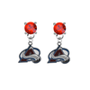 Colorado Avalanche RED Swarovski Crystal Stud Rhinestone Earrings