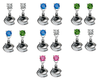 Vancouver Canucks NHL Swarovski Crystal Stud Rhinestone Earrings