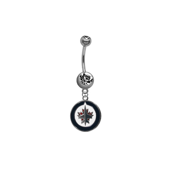 Winnipeg Jets NHL Hockey Belly Button Navel Ring