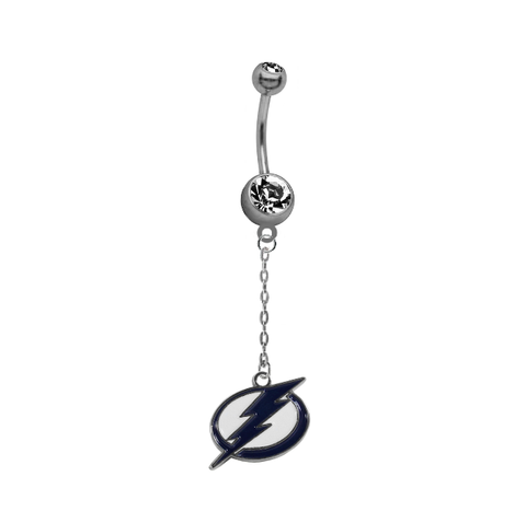 Tampa Bay Lightning Chain NHL Hockey Belly Button Navel Ring