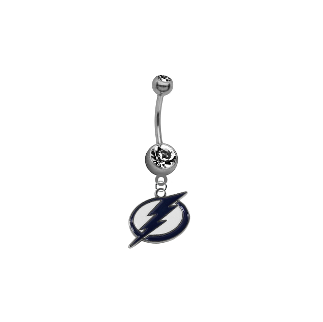 Tampa Bay Lightning NHL Hockey Belly Button Navel Ring