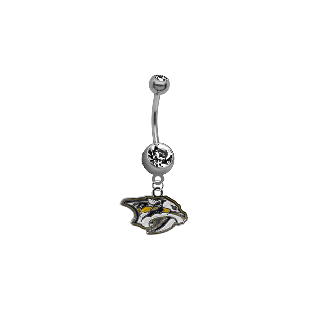 Nashville Predators NHL Hockey Belly Button Navel Ring