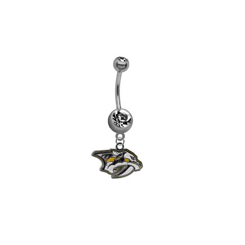 Nashville Predators NHL Hockey Belly Button Navel Ring