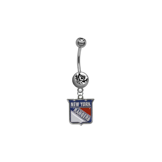 New York Rangers NHL Hockey Belly Button Navel Ring
