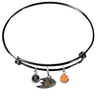 Anaheim Ducks Color Edition BLACK Expandable Wire Bangle Charm Bracelet