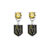 Vegas Golden Knights GOLD Swarovski Crystal Stud Rhinestone Earrings