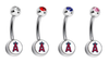 Anaheim Angels Swarovski Crystal Classic Style MLB Belly Ring