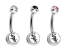 Chicago White Sox Swarovski Crystal Classic Style MLB Belly Ring