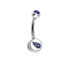 Tennessee Titans Blue Swarovski Crystal Classic Style NFL Belly Ring