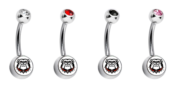 Georgia Bulldogs Mascot Swarovski Classic Style 7/16