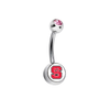 North Carolina State Wolfpack Pink Swarovski Classic Style 7/16