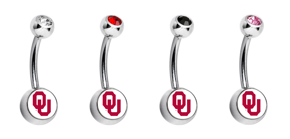 Oklahoma Sooners Swarovski Classic Style 7/16