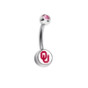 Oklahoma Sooners Pink Swarovski Classic Style 7/16