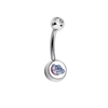 Gonzaga Bulldogs Clear Swarovski Classic Style 7/16