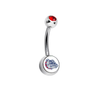 Gonzaga Bulldogs Red Swarovski Classic Style 7/16