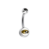 Missouri Tigers Black Swarovski Classic Style 7/16