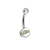 Purdue Boilermakers Clear Swarovski Classic Style 7/16