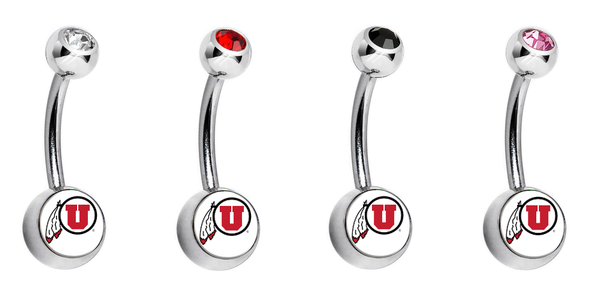 Utah Utes Swarovski Classic Style 7/16