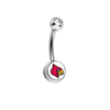 Louisville Cardinals Clear Swarovski Classic Style 7/16