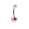 Louisville Cardinals Pink Swarovski Classic Style 7/16