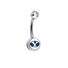 BYU Brigham Young Cougars Clear Swarovski Classic Style 7/16
