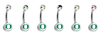 Oregon Ducks Swarovski Classic Style 7/16