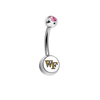 Wake Forest Demon Deacons Pink Swarovski Classic Style 7/16