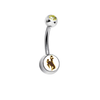Wyoming Cowboys Gold Swarovski Classic Style 7/16