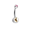 Wyoming Cowboys Pink Swarovski Classic Style 7/16