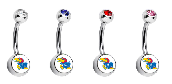 Kansas Jayhawks Swarovski Classic Style 7/16