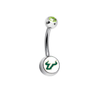 South Florida Bulls Lime Green Swarovski Classic Style 7/16