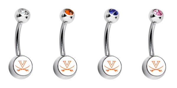 Virginia Cavaliers Swarovski Classic Style 7/16