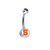 Syracuse Orange Blue Swarovski Classic Style 7/16