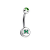 Hawaii Warriors Green Swarovski Classic Style 7/16