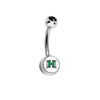 Hawaii Warriors Black Swarovski Classic Style 7/16