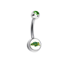 North Dakota State Bison Green Swarovski Classic Style 7/16