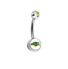 North Dakota State Bison Gold Swarovski Classic Style 7/16