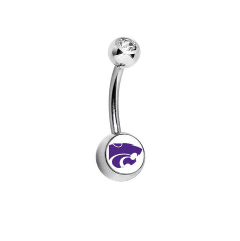 Kansas State Wildcats Clear Swarovski Classic Style 7/16