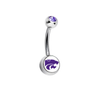 Kansas State Wildcats Purple Swarovski Classic Style 7/16