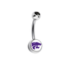 Kansas State Wildcats Black Swarovski Classic Style 7/16