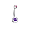 Kansas State Wildcats Pink Swarovski Classic Style 7/16