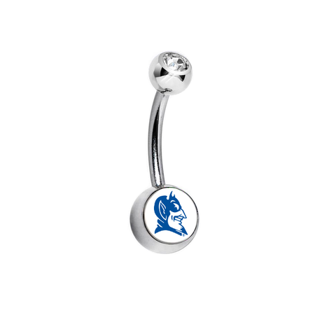 Duke Blue Devils Mascot Clear Swarovski Classic Style 7/16