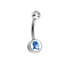 Duke Blue Devils Mascot Clear Swarovski Classic Style 7/16