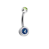 Minnesota Timberwolves Lime Green Swarovski Classic Style 7/16