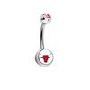 Chicago Bulls Pink Swarovski Classic Style 7/16